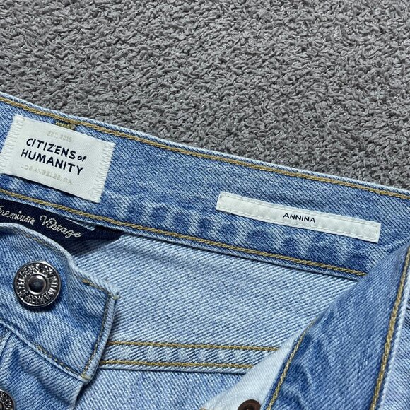 Citizens of Humanity Annina High Rise Wide Leg Organic Cotton Denim Women's 24 - Picture 5 of 7